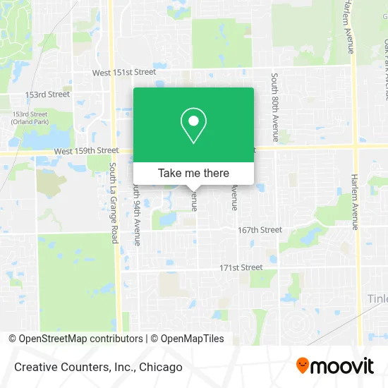 Creative Counters, Inc. map