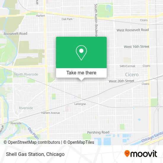 Shell Gas Station map