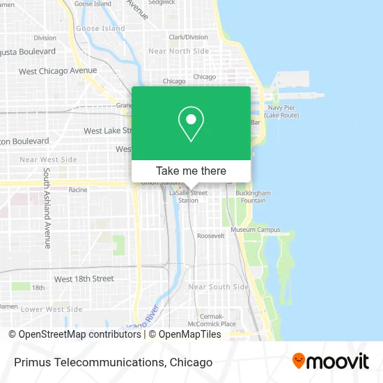 Primus Telecommunications map