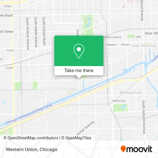 Western Union map