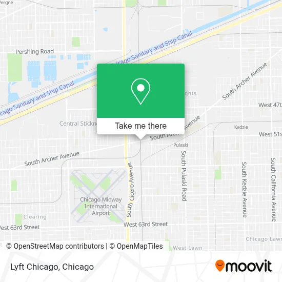 Lyft Chicago map