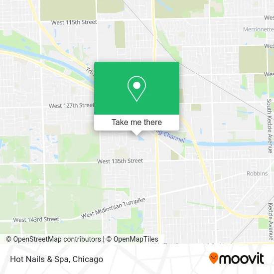 Hot Nails & Spa map