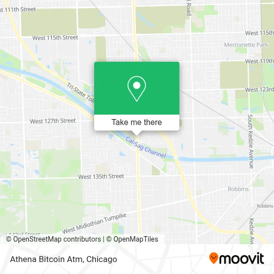 Athena Bitcoin Atm map