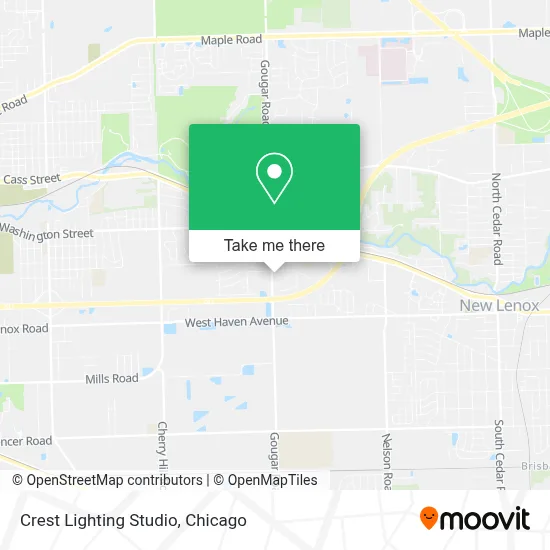 Crest Lighting Studio map