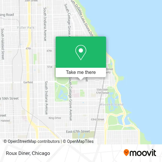 Roux Diner map