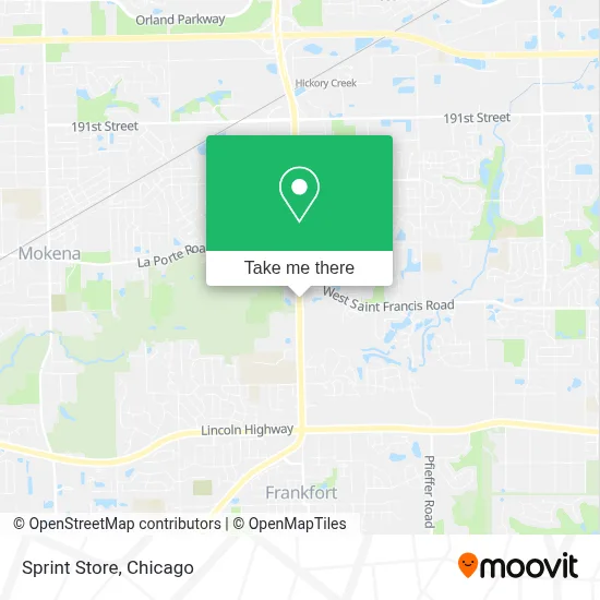 Sprint Store map