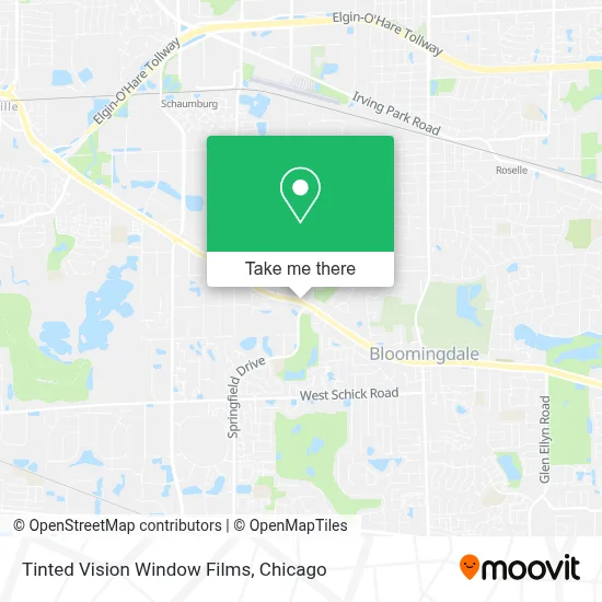 Tinted Vision Window Films map