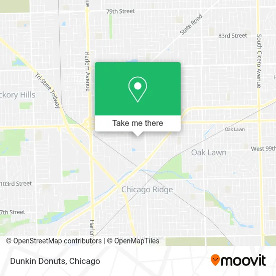 Dunkin Donuts map