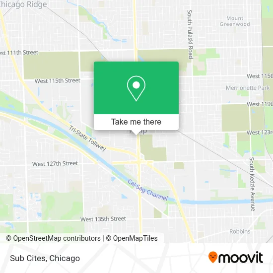 Sub Cites map