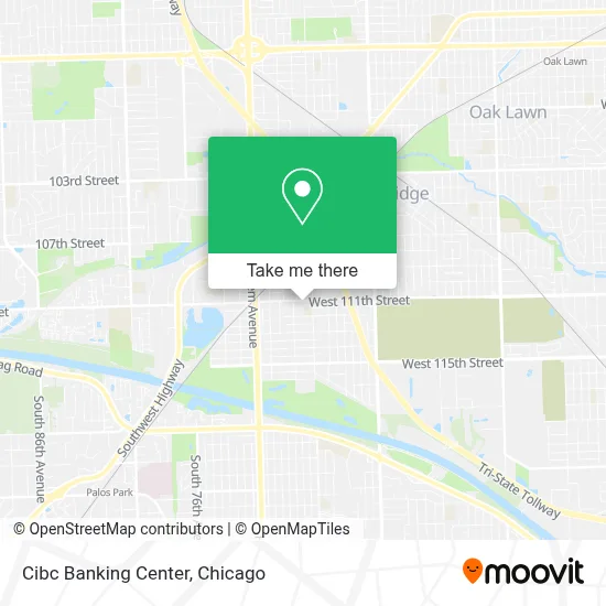 Cibc Banking Center map