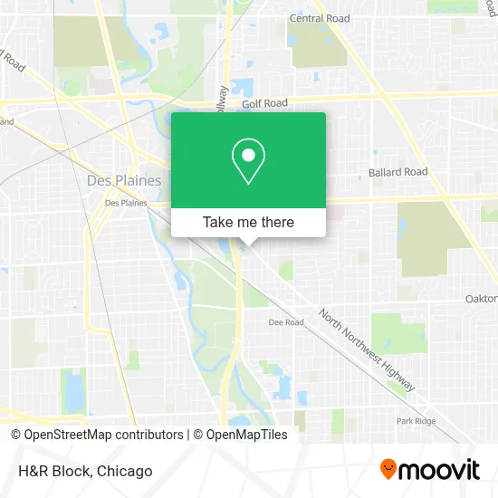 H&R Block map