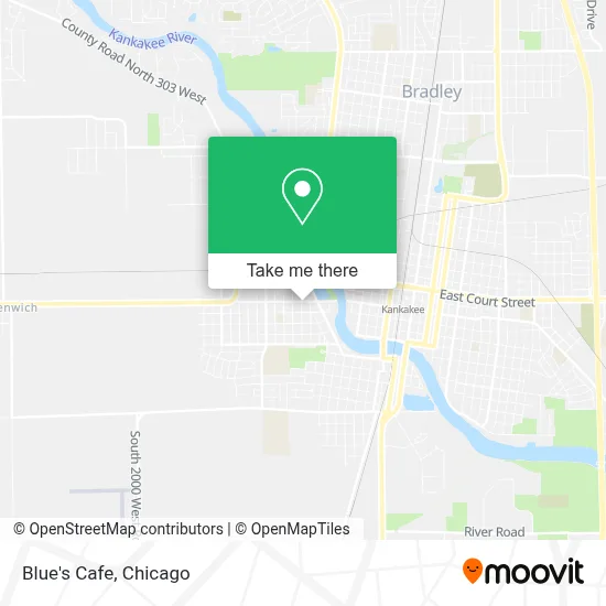Blue's Cafe map