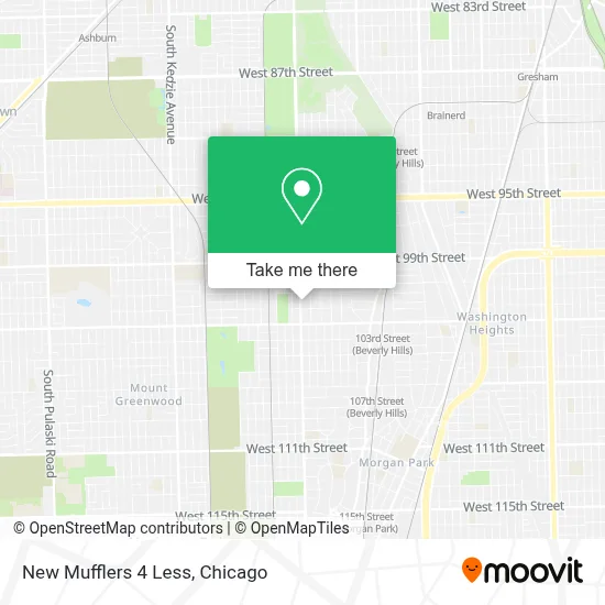 New Mufflers 4 Less map