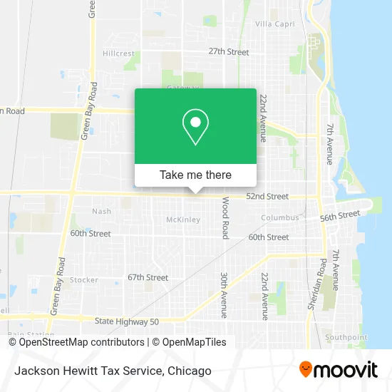Jackson Hewitt Tax Service map