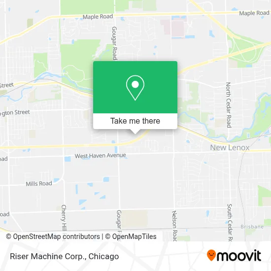 Riser Machine Corp. map