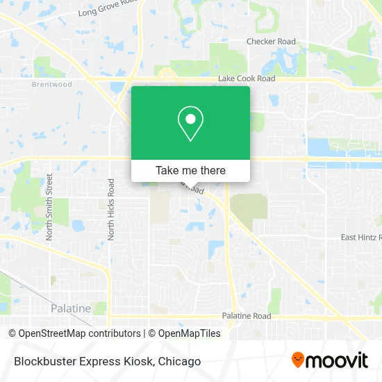 Blockbuster Express Kiosk map
