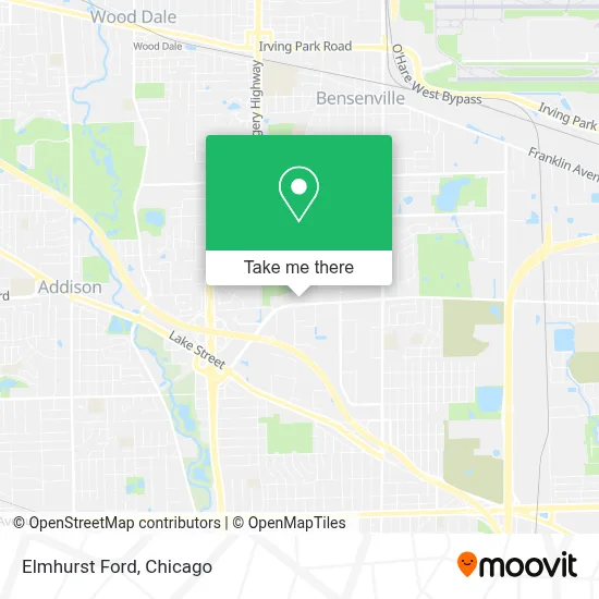 Elmhurst Ford map