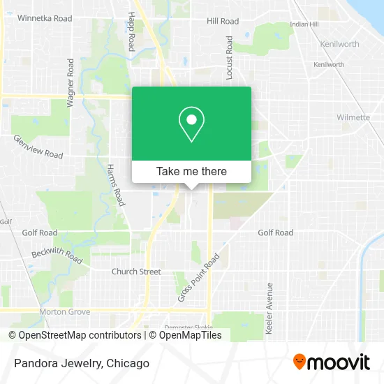 Pandora Jewelry map