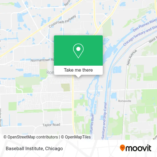 Baseball Institute map
