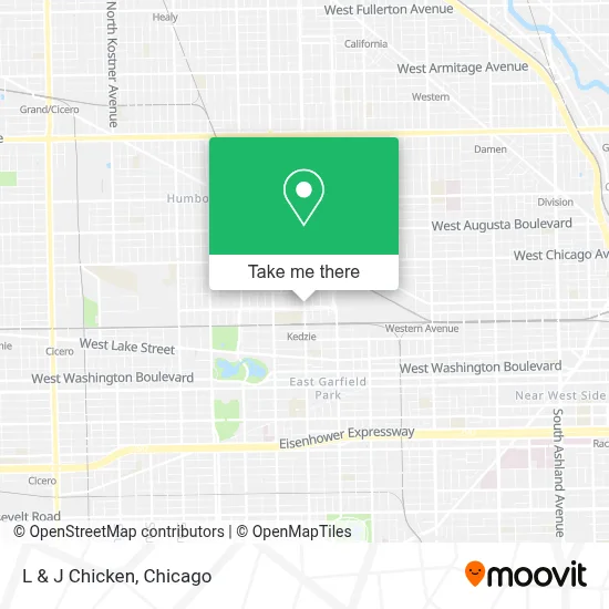 L & J Chicken map