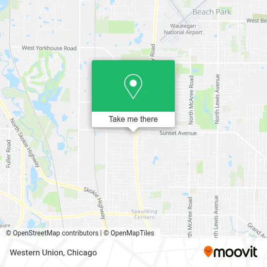 Western Union map