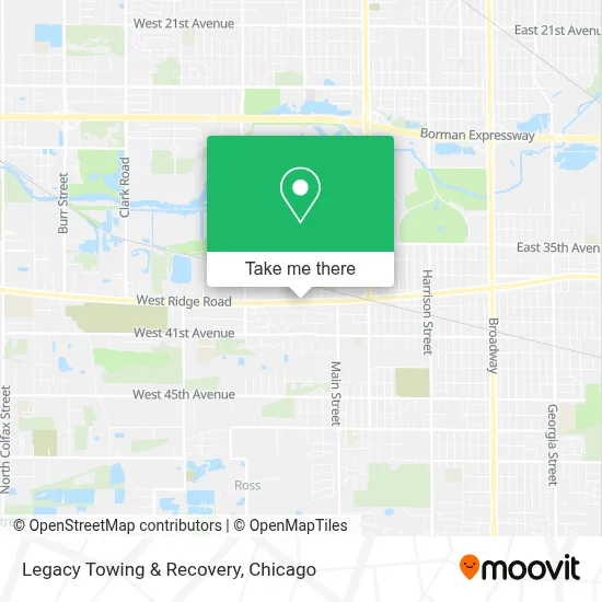 Legacy Towing & Recovery map