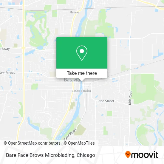 Bare Face Brows Microblading map