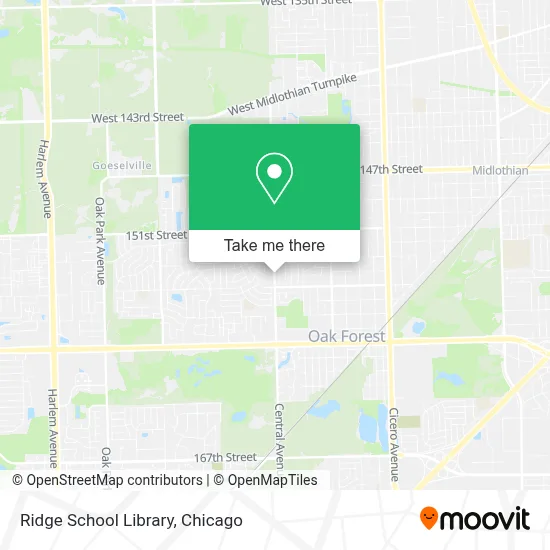 Ridge School Library map