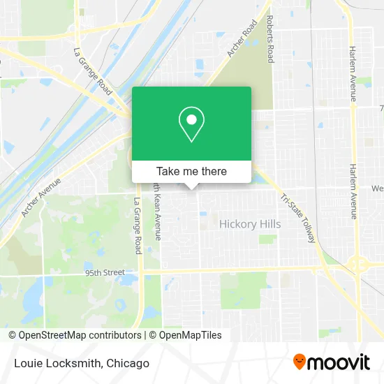Louie Locksmith map