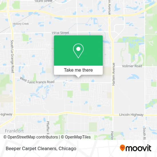 Beeper Carpet Cleaners map