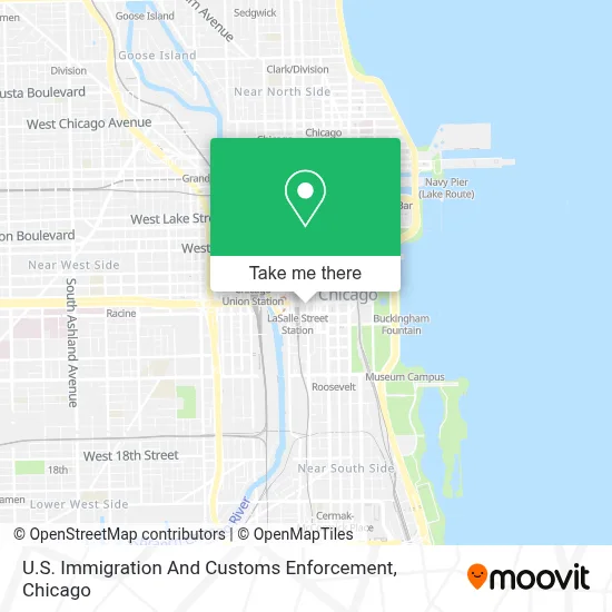 U.S. Immigration And Customs Enforcement map