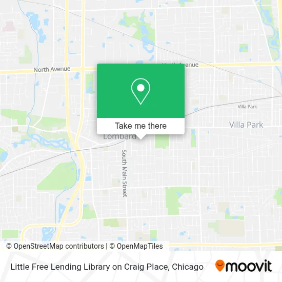 Little Free Lending Library on Craig Place map