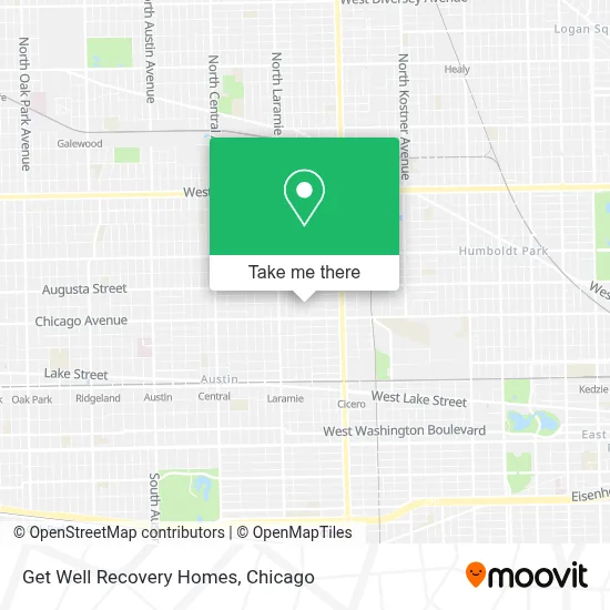 Get Well Recovery Homes map