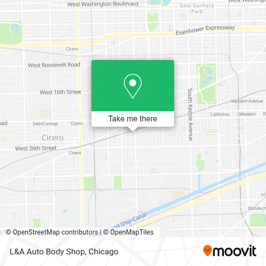 L&A Auto Body Shop map
