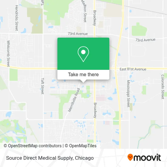Source Direct Medical Supply map