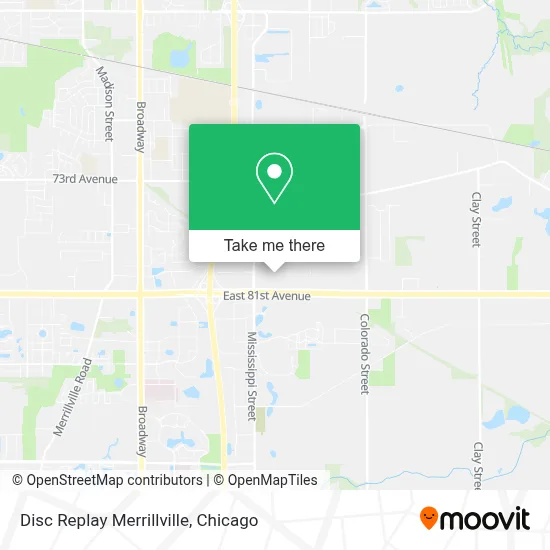 Disc Replay Merrillville map