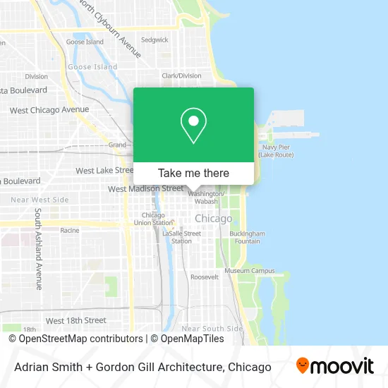 Adrian Smith + Gordon Gill Architecture map