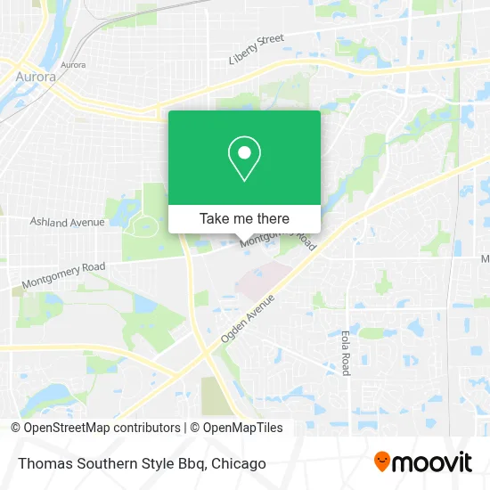 Thomas Southern Style Bbq map