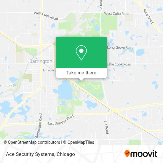 Ace Security Systems map