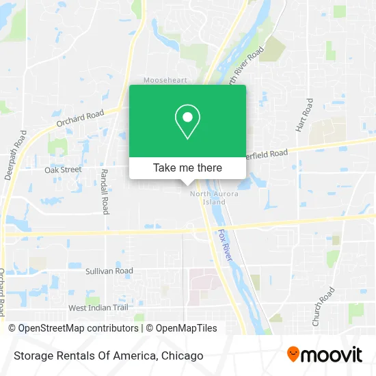 Storage Rentals Of America map