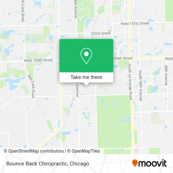 Bounce Back Chiropractic map