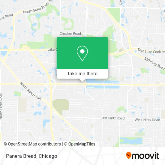 Panera Bread map