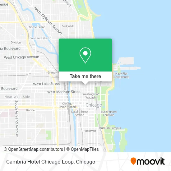 Cambria Hotel Chicago Loop map