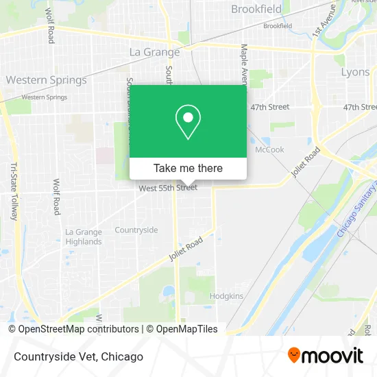 Countryside Vet map