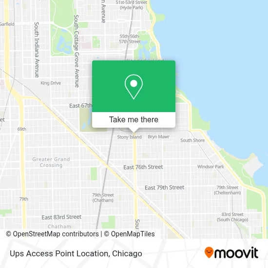 Ups Access Point Location map