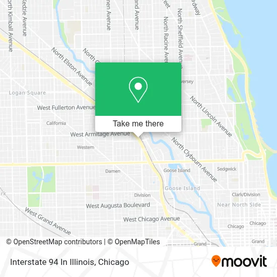 Interstate 94 In Illinois map