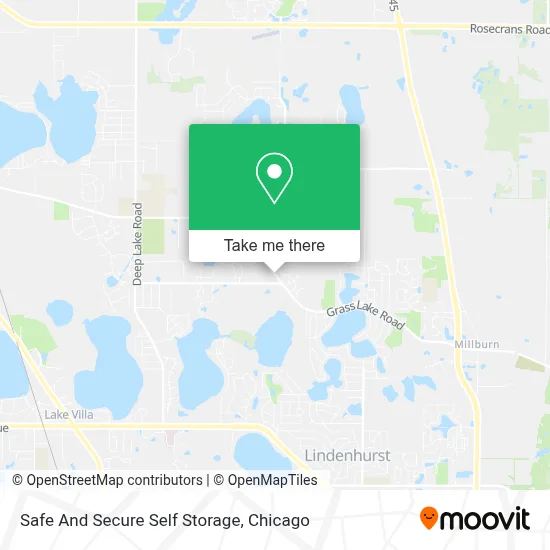 Safe And Secure Self Storage map