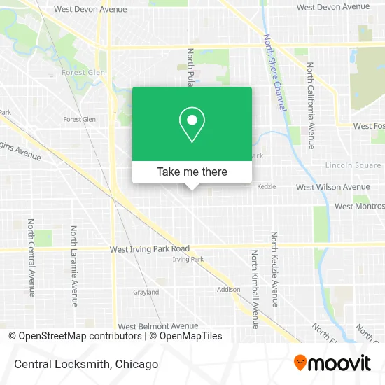 Central Locksmith map