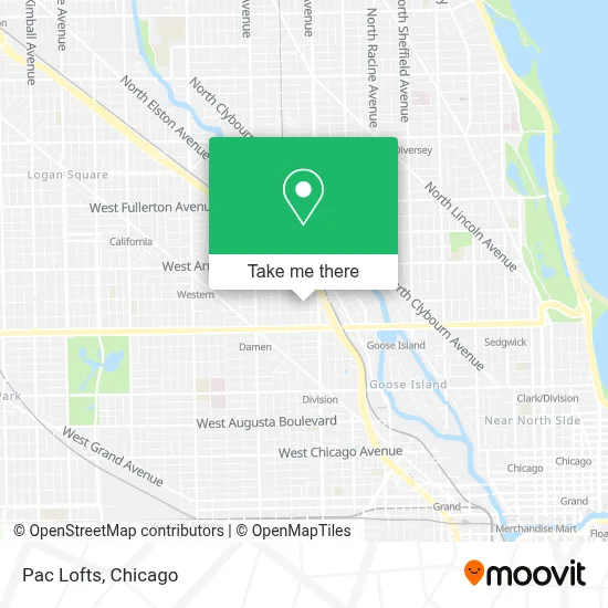 Pac Lofts map