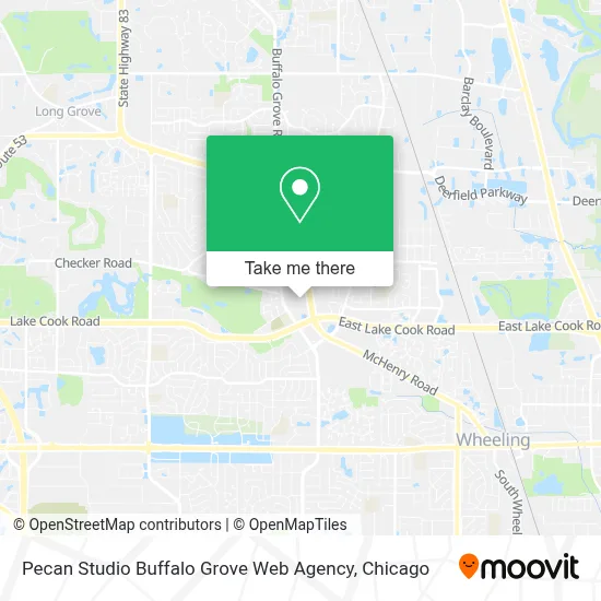 Pecan Studio Buffalo Grove Web Agency map